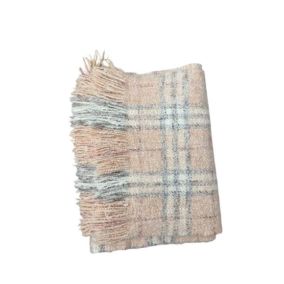 Burberry Plaid Scarf - Pink/peachy Hues - Picture 1 of 4